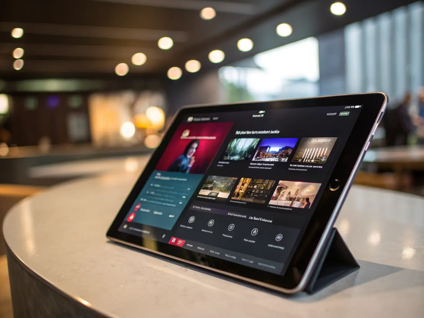 A vibrant image showcasing the user-friendly interface of Betnova.be on a tablet, highlighting its intuitive design and ease of navigation.