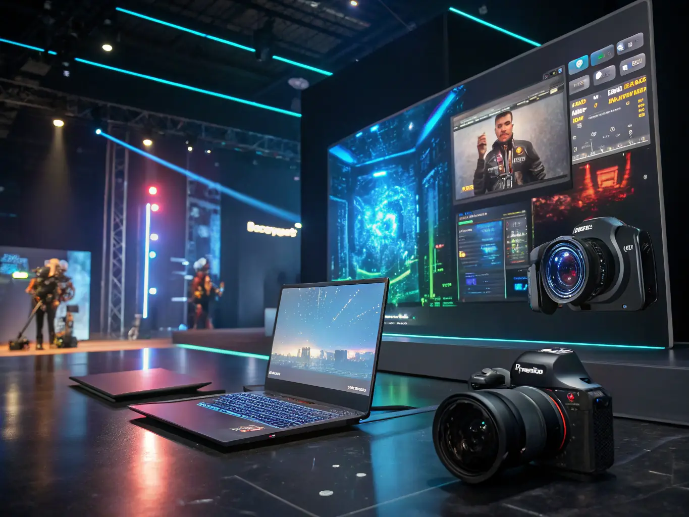 A futuristic image representing Betnova.be's commitment to innovation, featuring cutting-edge technology and advanced gaming features.